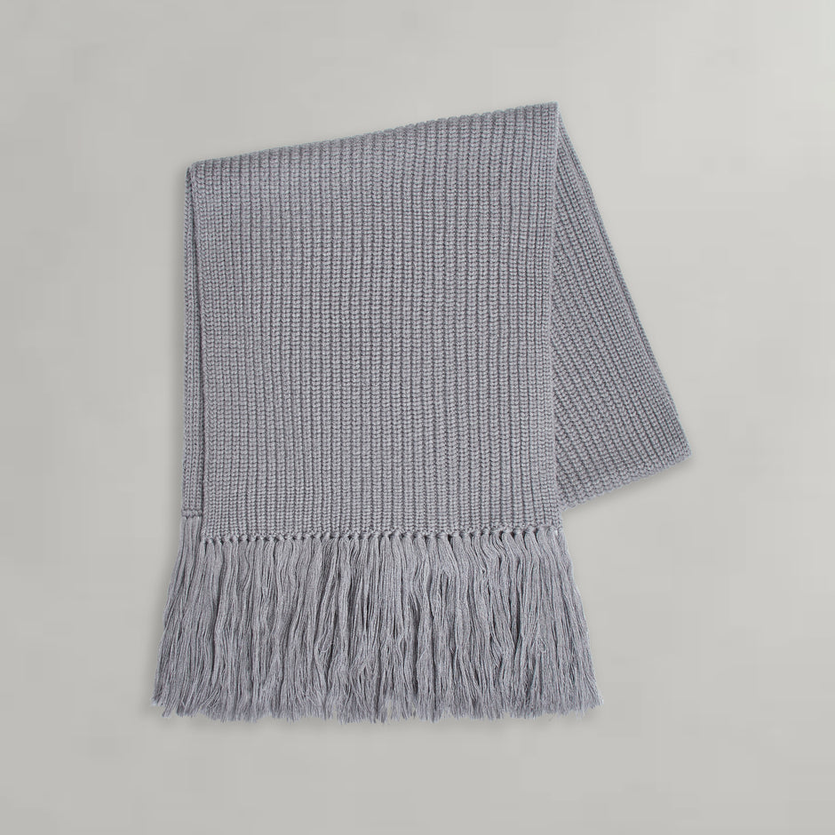 TWP Heather grey Oversized Scarf in Italian Wool view 1