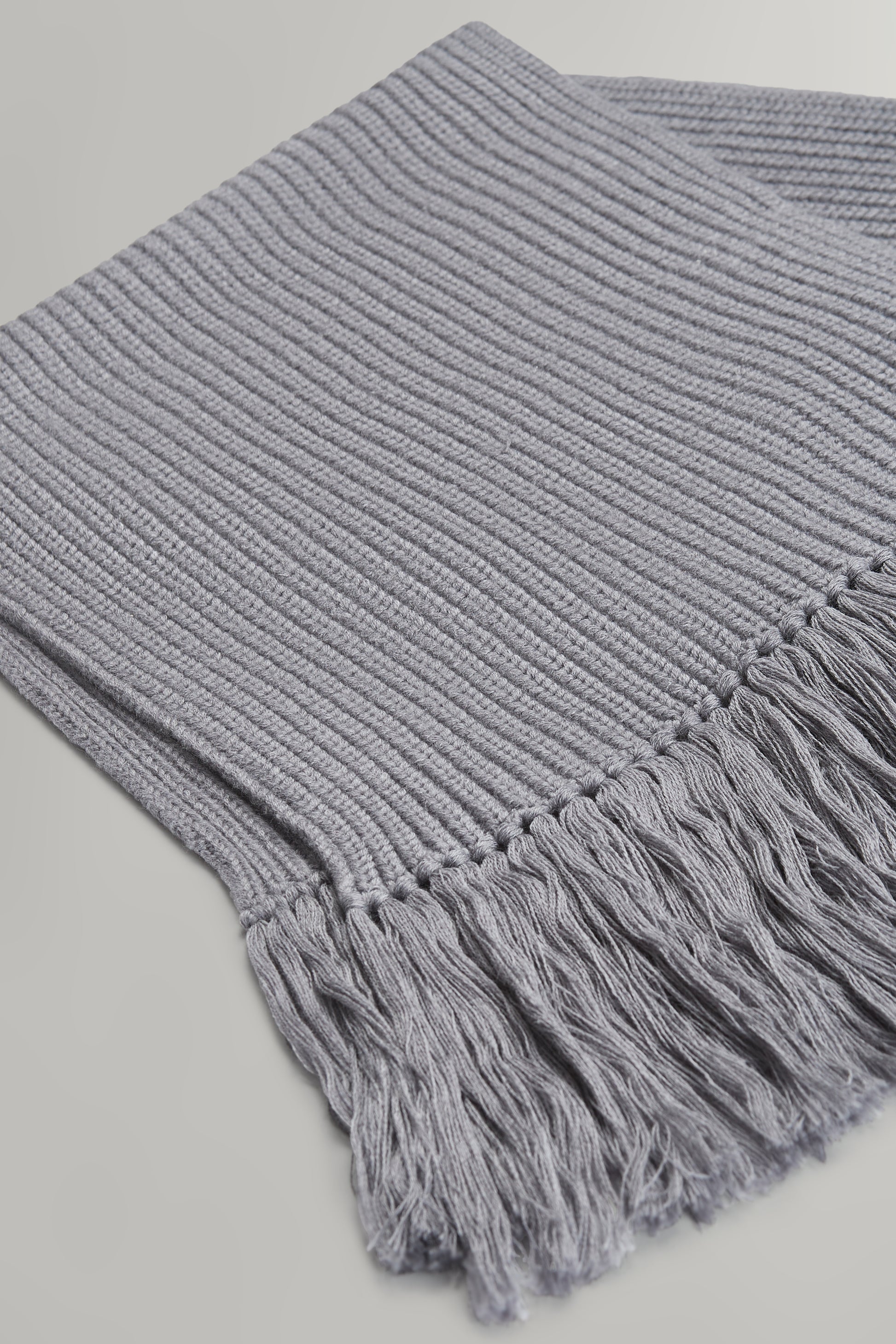 TWP Heather grey Oversized Scarf in Italian Wool view 2