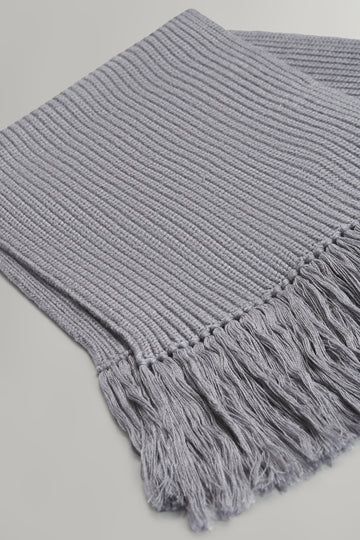 TWP Heather grey Oversized Scarf in Italian Wool view 2