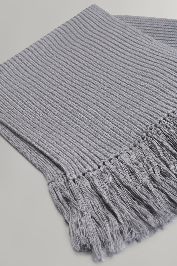 TWP Heather grey Oversized Scarf in Italian Wool view 2