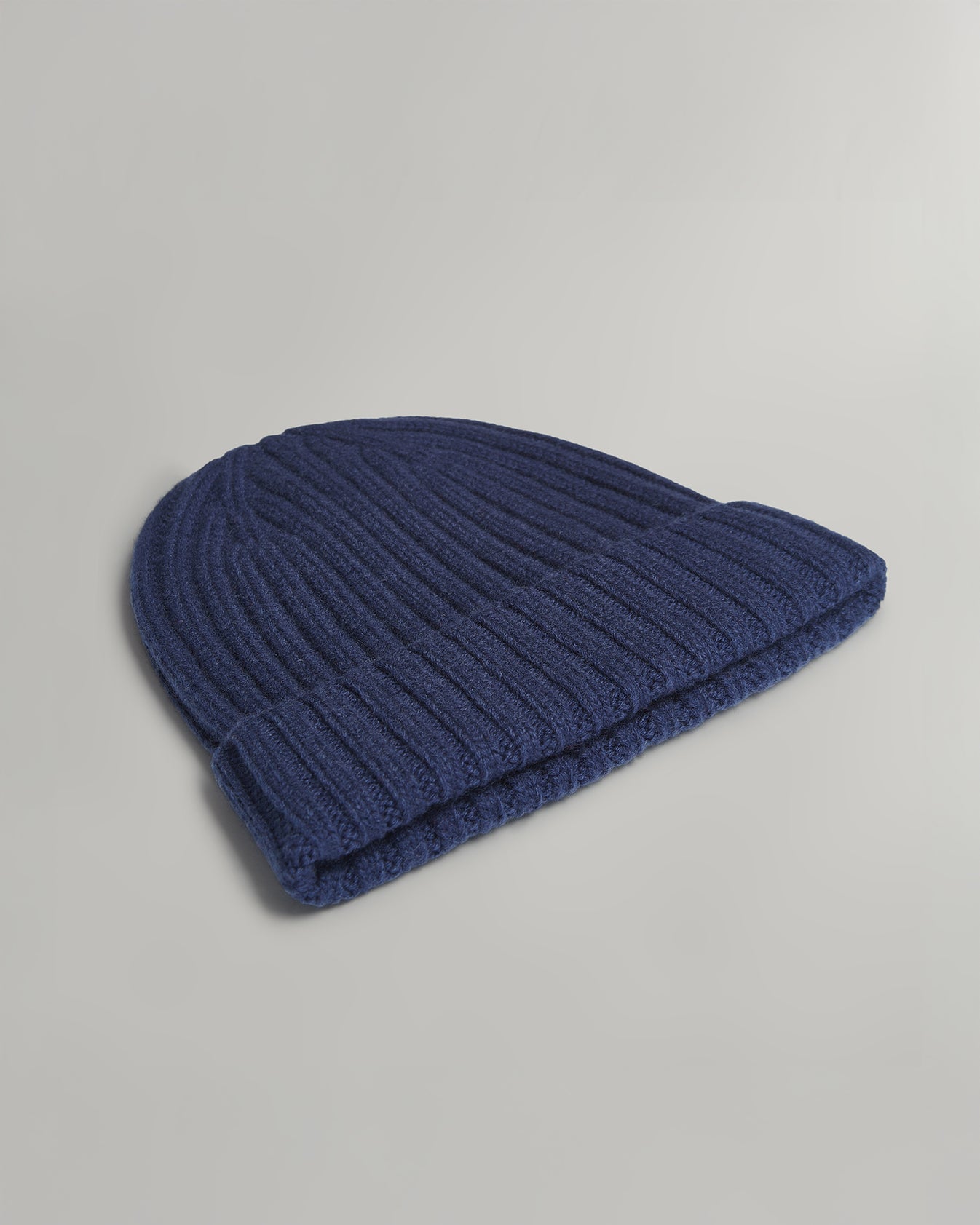 TWP Heather indigo Cashmere Beanie view 2