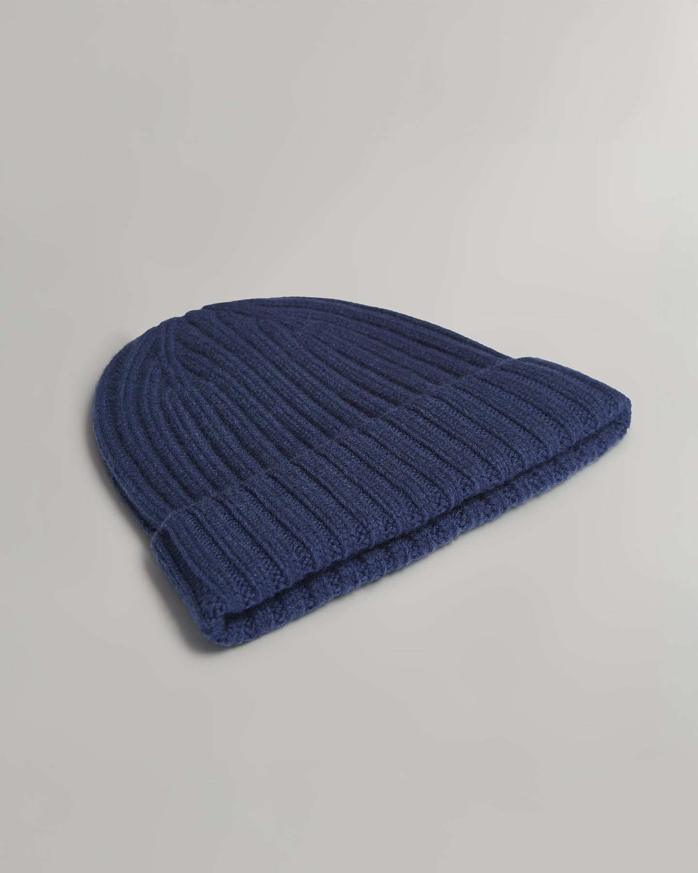 TWP Heather indigo Cashmere Beanie view 2