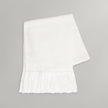 TWP Ivory Oversized Scarf in Italian Wool view 1