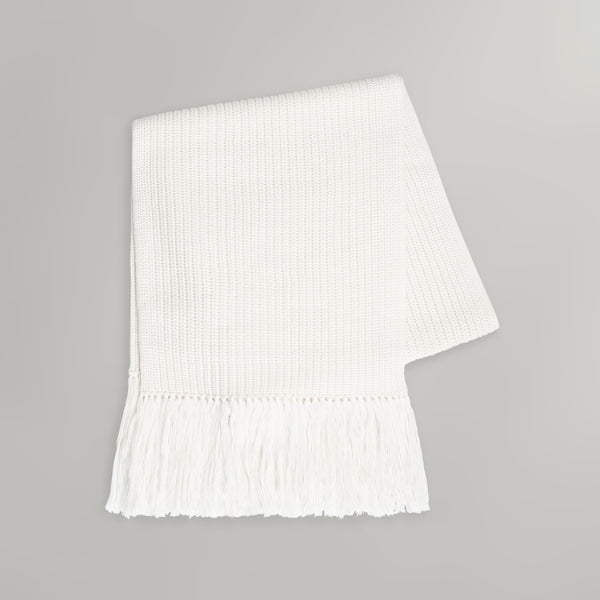 TWP Ivory Oversized Scarf in Italian Wool view 1