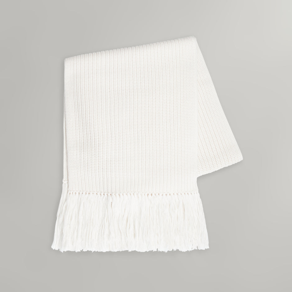 TWP Ivory Oversized Scarf in Italian Wool view 1