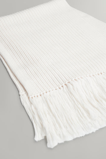 TWP Ivory Oversized Scarf in Italian Wool view 2