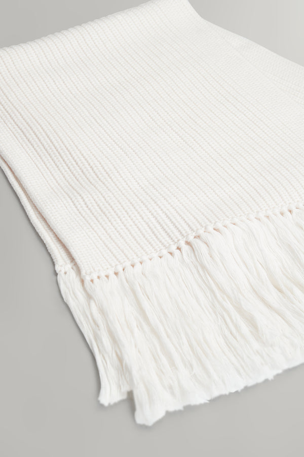 TWP Ivory Oversized Scarf in Italian Wool view 2