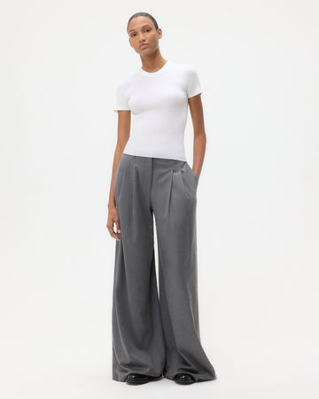 TWP Ivory Tease Top in Ribbed Cotton Knit view 3