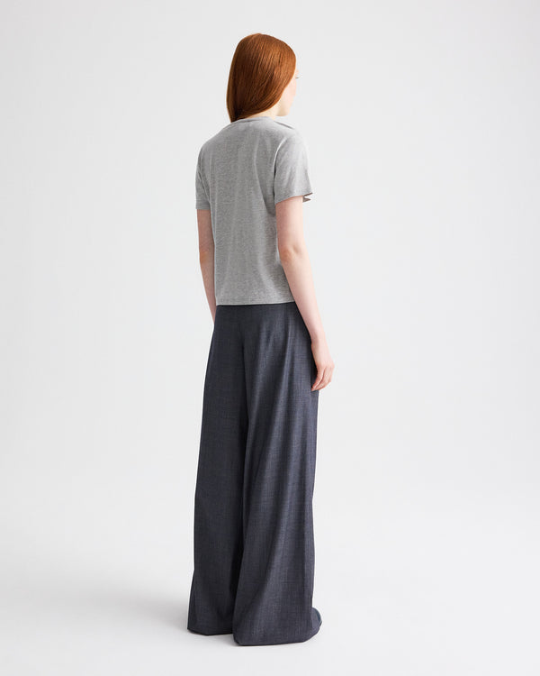 TWP Light heather grey His Tee in Supima Cotton view 5