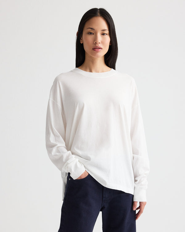 TWP White The Big Easy T in Supima Cotton view 1