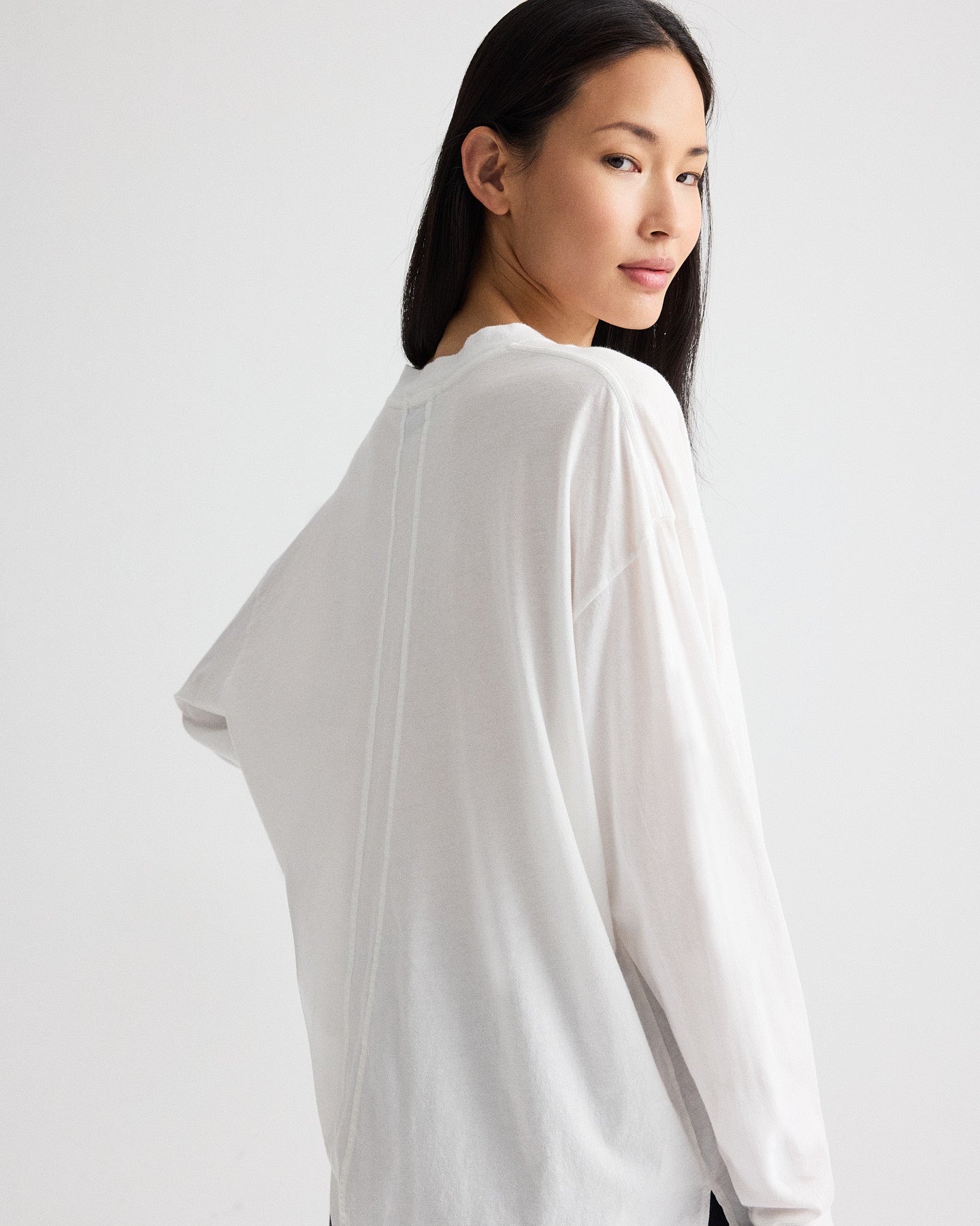 TWP White The Big Easy T in Supima Cotton view 2