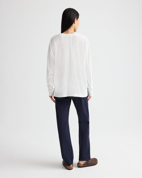 TWP White The Big Easy T in Supima Cotton view 5