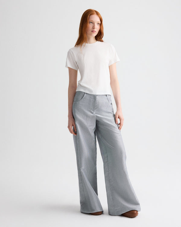 TWP White His Tee in Supima Cotton view 2