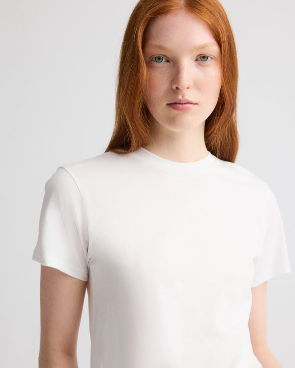 TWP White His Tee in Supima Cotton view 4