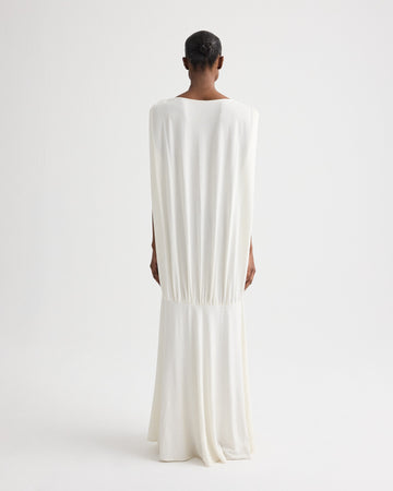 TWP Ivory Cocoon Dress in Matte Crepe Jersey view 5