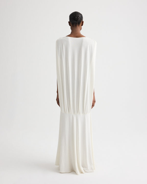 TWP Ivory Cocoon Dress in Matte Crepe Jersey view 5