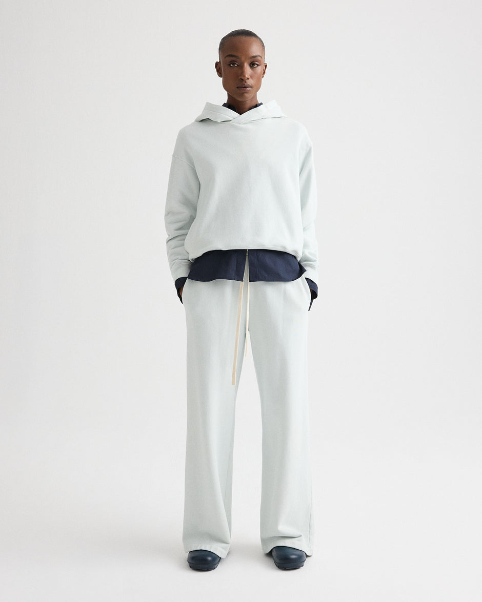 TWP Blue flower PJ Pant in Lightweight French Terry view 1