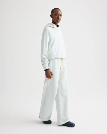 TWP Blue flower PJ Pant in Lightweight French Terry view 2