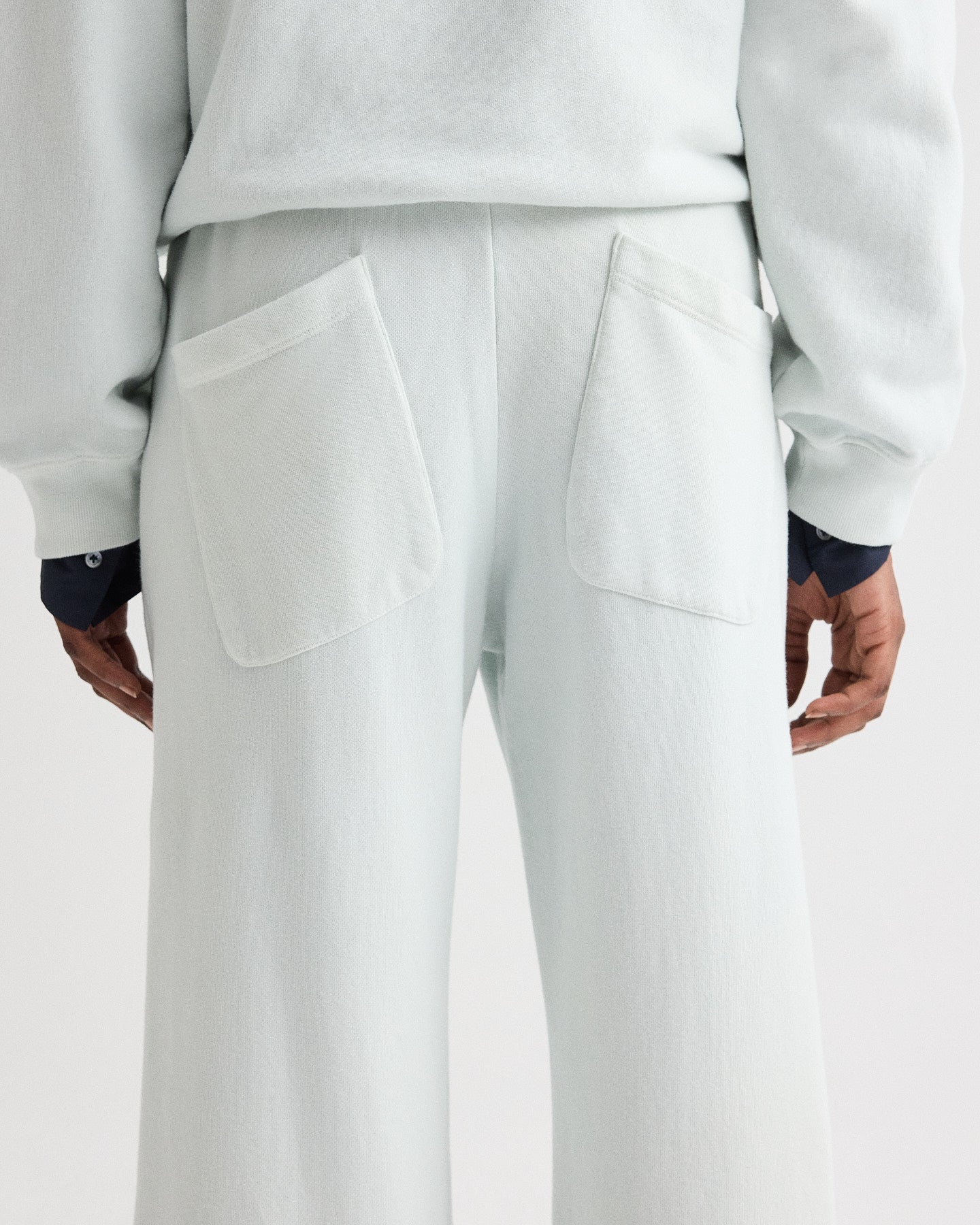 TWP Blue flower PJ Pant in Lightweight French Terry view 4