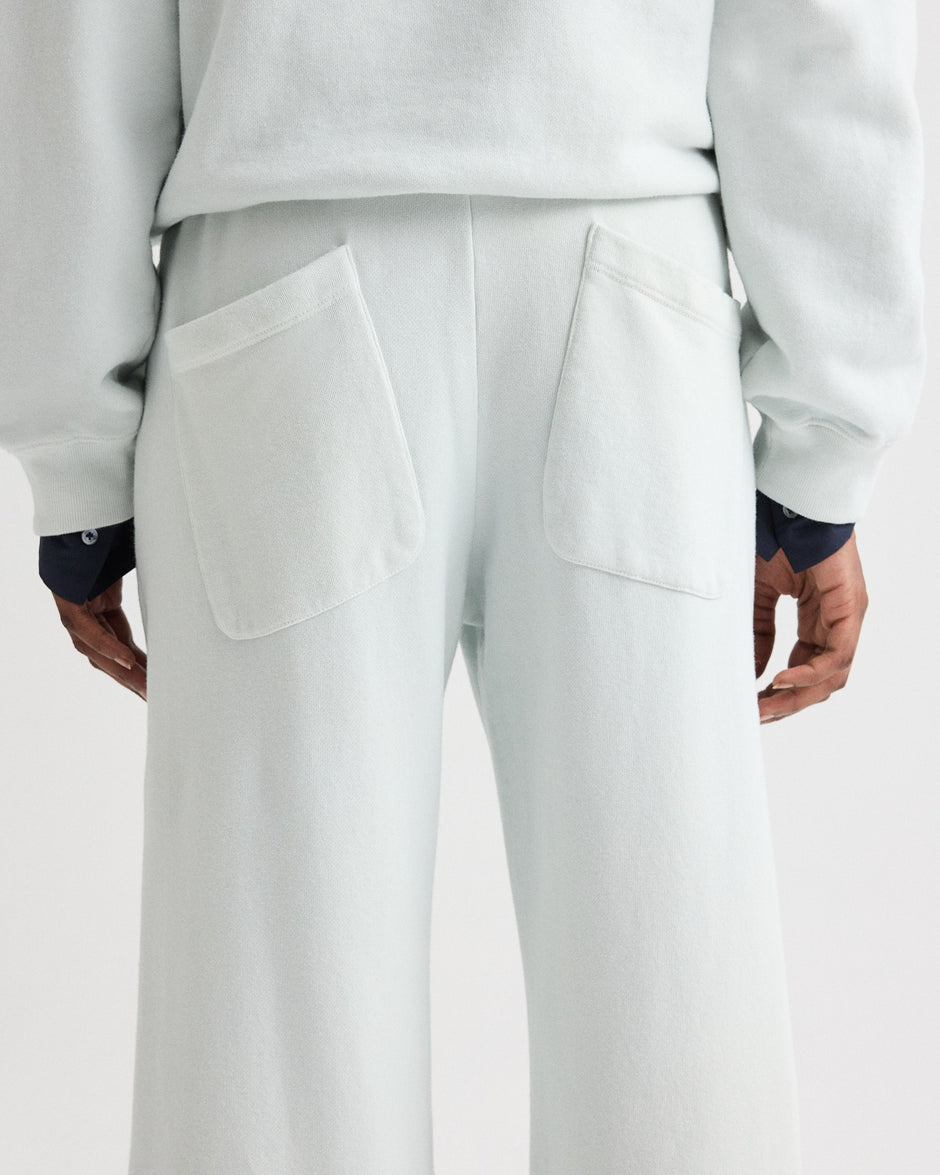 TWP Blue flower PJ Pant in Lightweight French Terry view 4