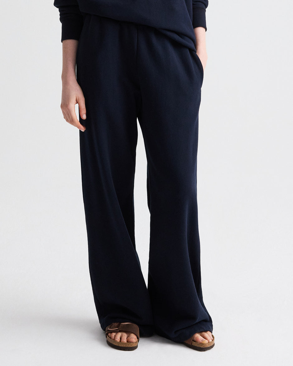 TWP Midnight PJ Pant in Lightweight Sweatshirt view 4