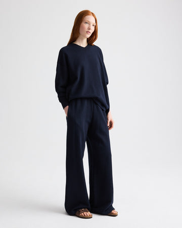 TWP Midnight PJ Pant in Lightweight Sweatshirt view 5