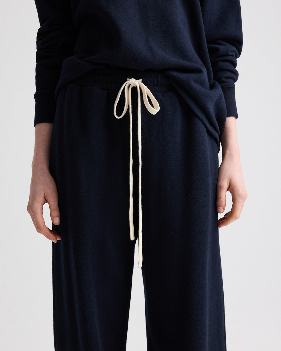 TWP Midnight PJ Pant in Lightweight Sweatshirt view 2