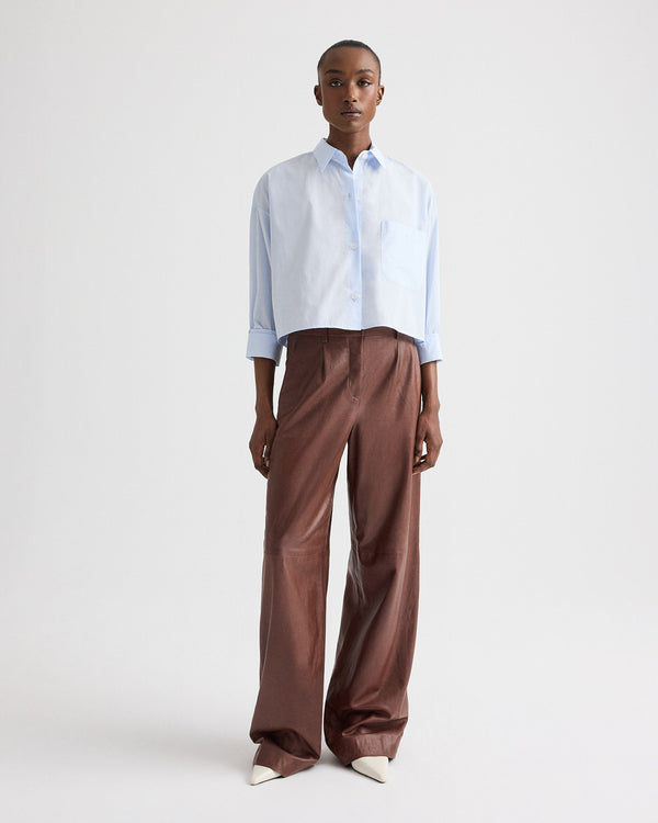 TWP Cigar Leather Hudson St Pant in Paper Leather view 6