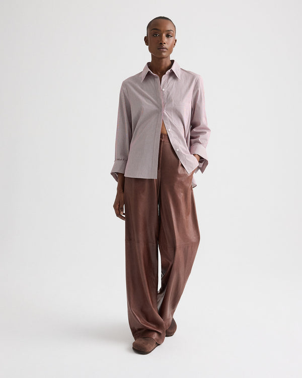 TWP Cigar Leather Hudson St Pant in Paper Leather view 3