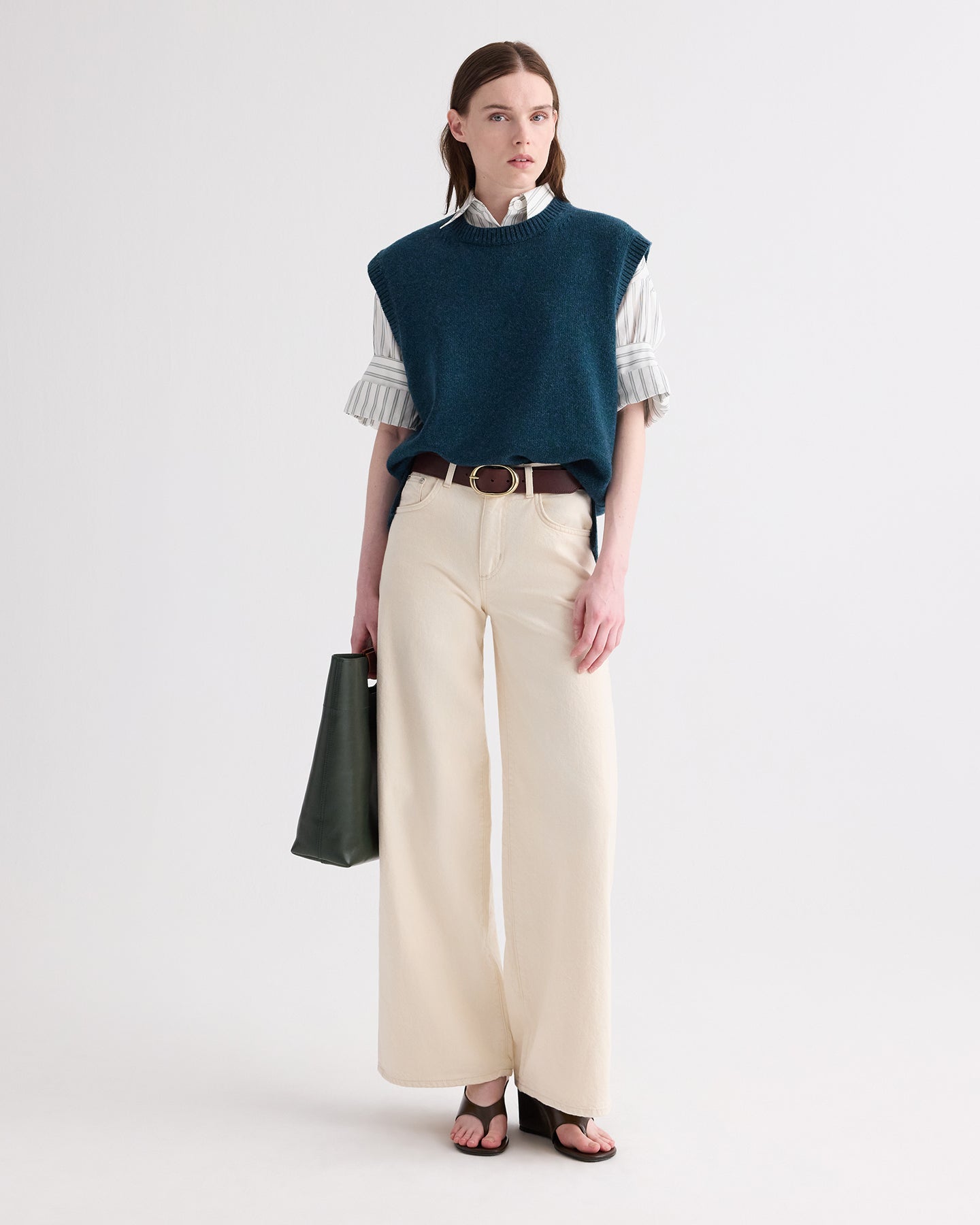 TWP Natural Tiny Dancer Jean in Natural Denim view 1
