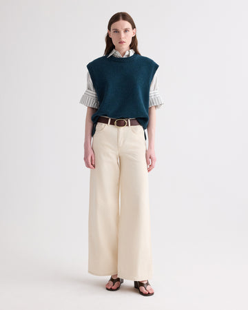 TWP Natural Tiny Dancer Jean in Natural Denim view 5