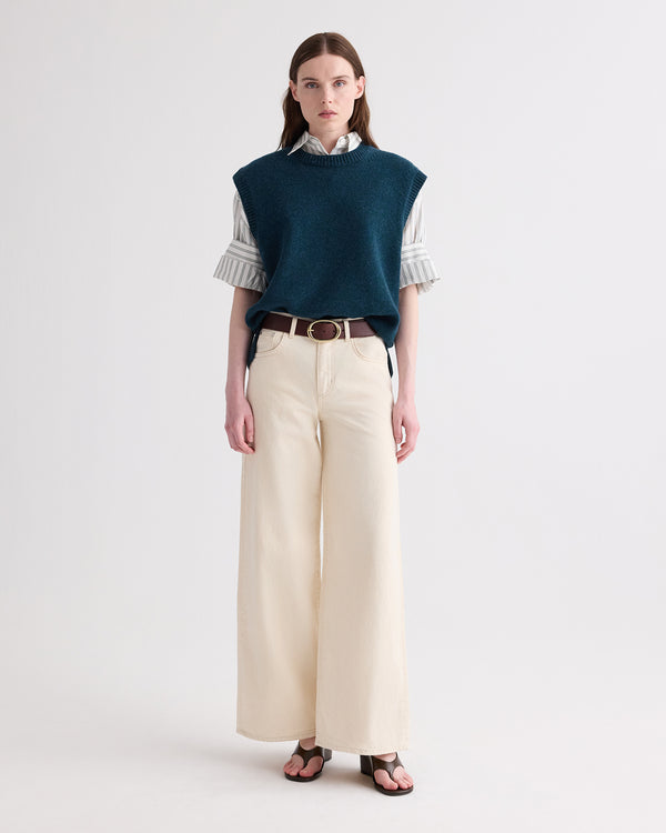 TWP Natural Tiny Dancer Jean in Natural Denim view 5