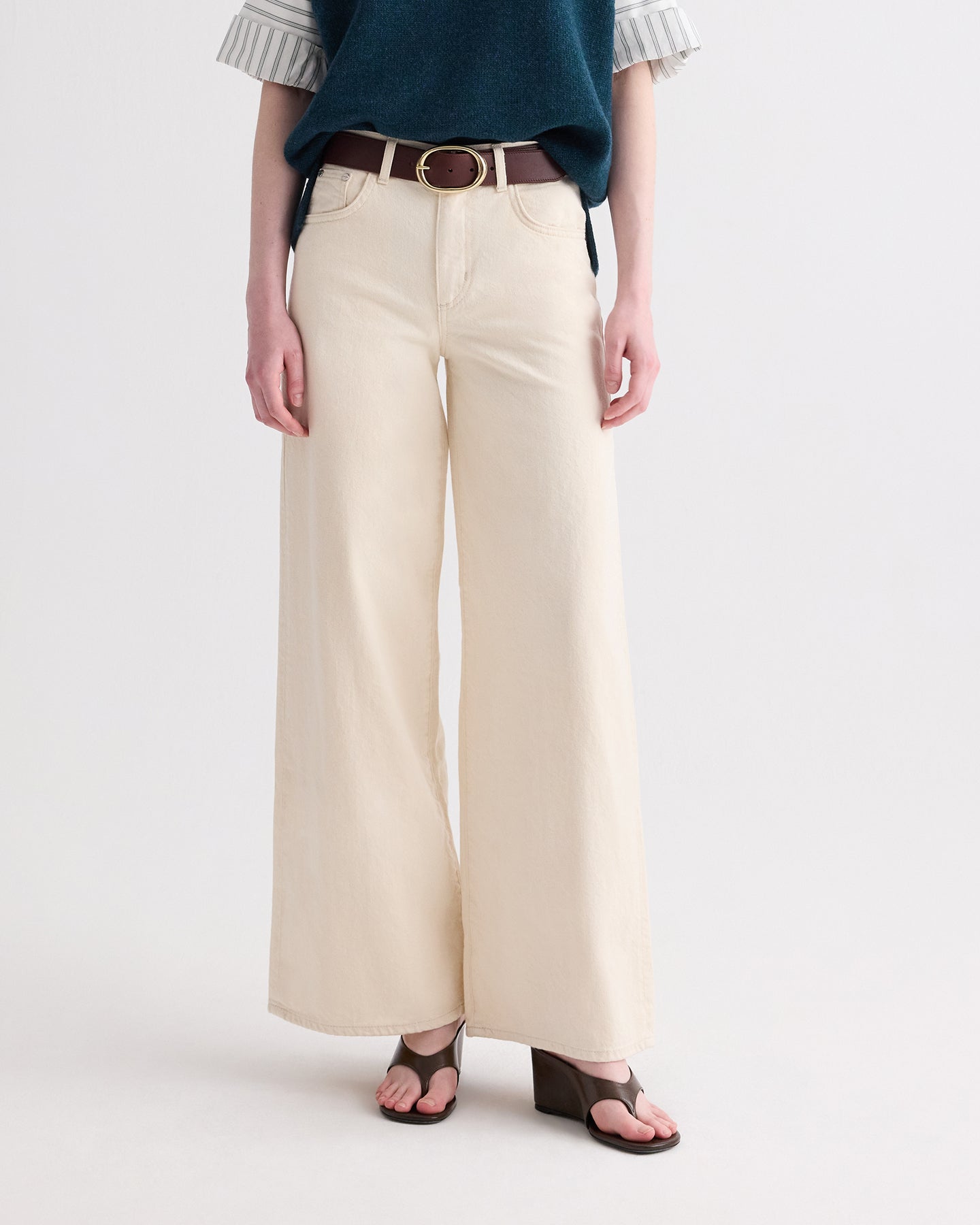TWP Natural Tiny Dancer Jean in Natural Denim view 2