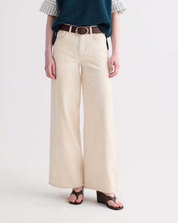 TWP Natural Tiny Dancer Jean in Natural Denim view 2