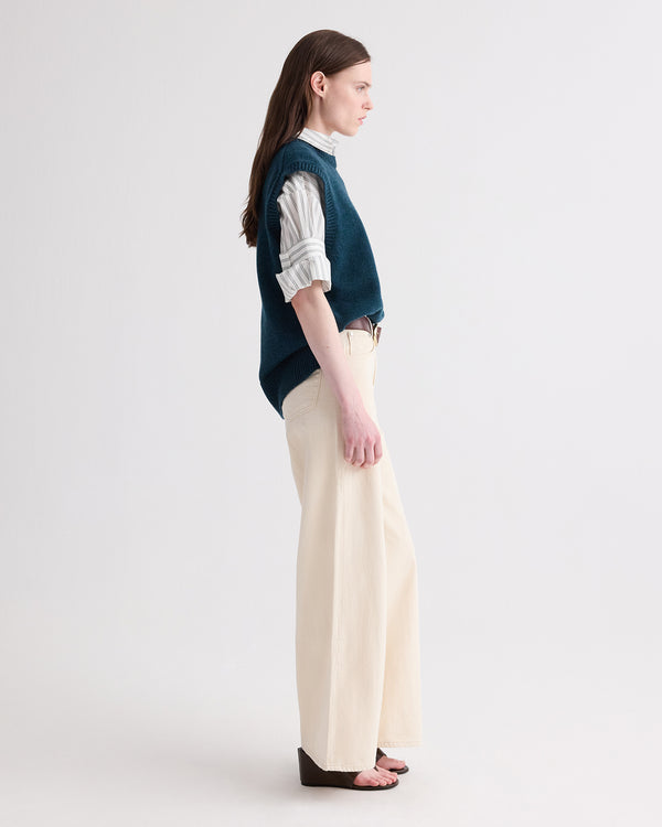 TWP Natural Tiny Dancer Jean in Natural Denim view 3