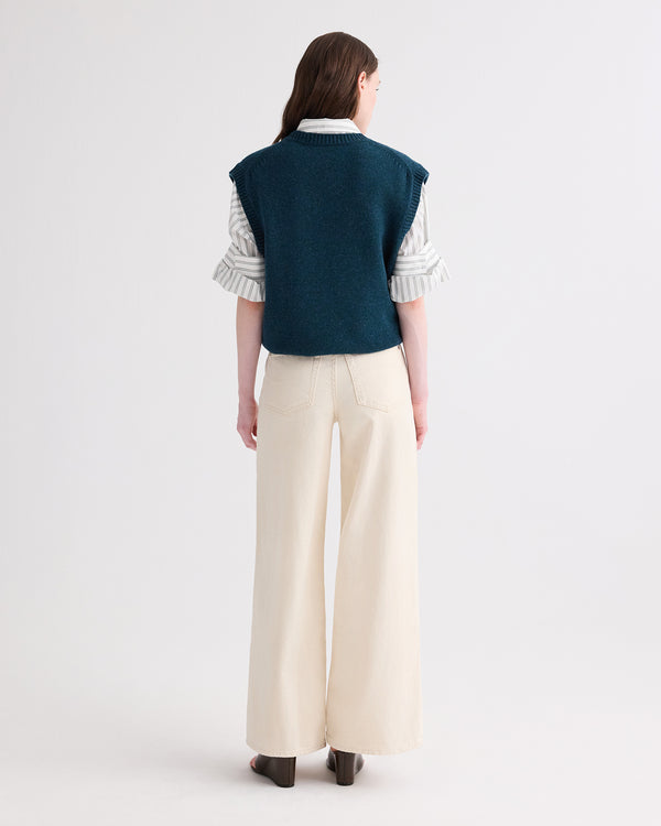 TWP Natural Tiny Dancer Jean in Natural Denim view 4