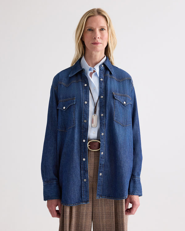 TWP Dark wash OG Supersized Ranchers - DARK WASH view 3