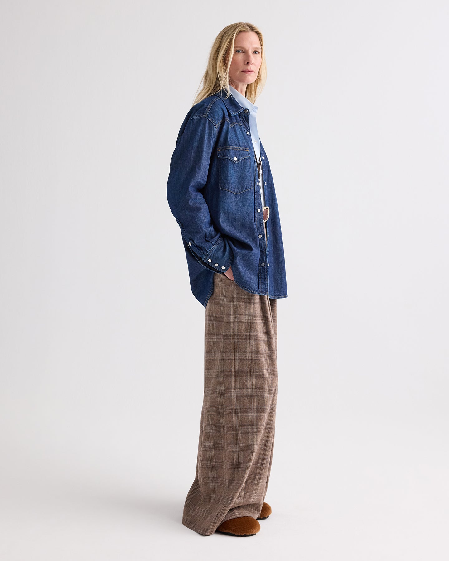 TWP Dark wash OG Supersized Ranchers - DARK WASH view 1