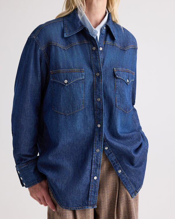 TWP Dark wash OG Supersized Ranchers - DARK WASH view 2