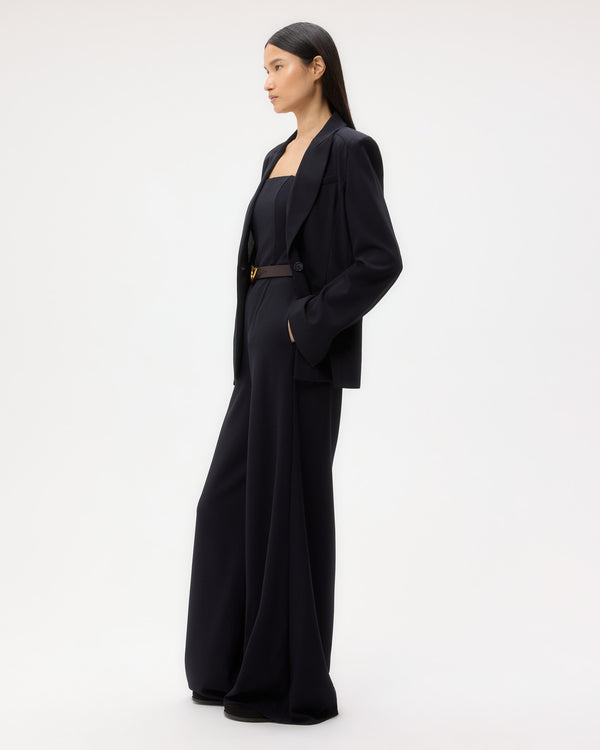 TWP Midnight Boy Blazer in Drapey Wool Crepe view 4