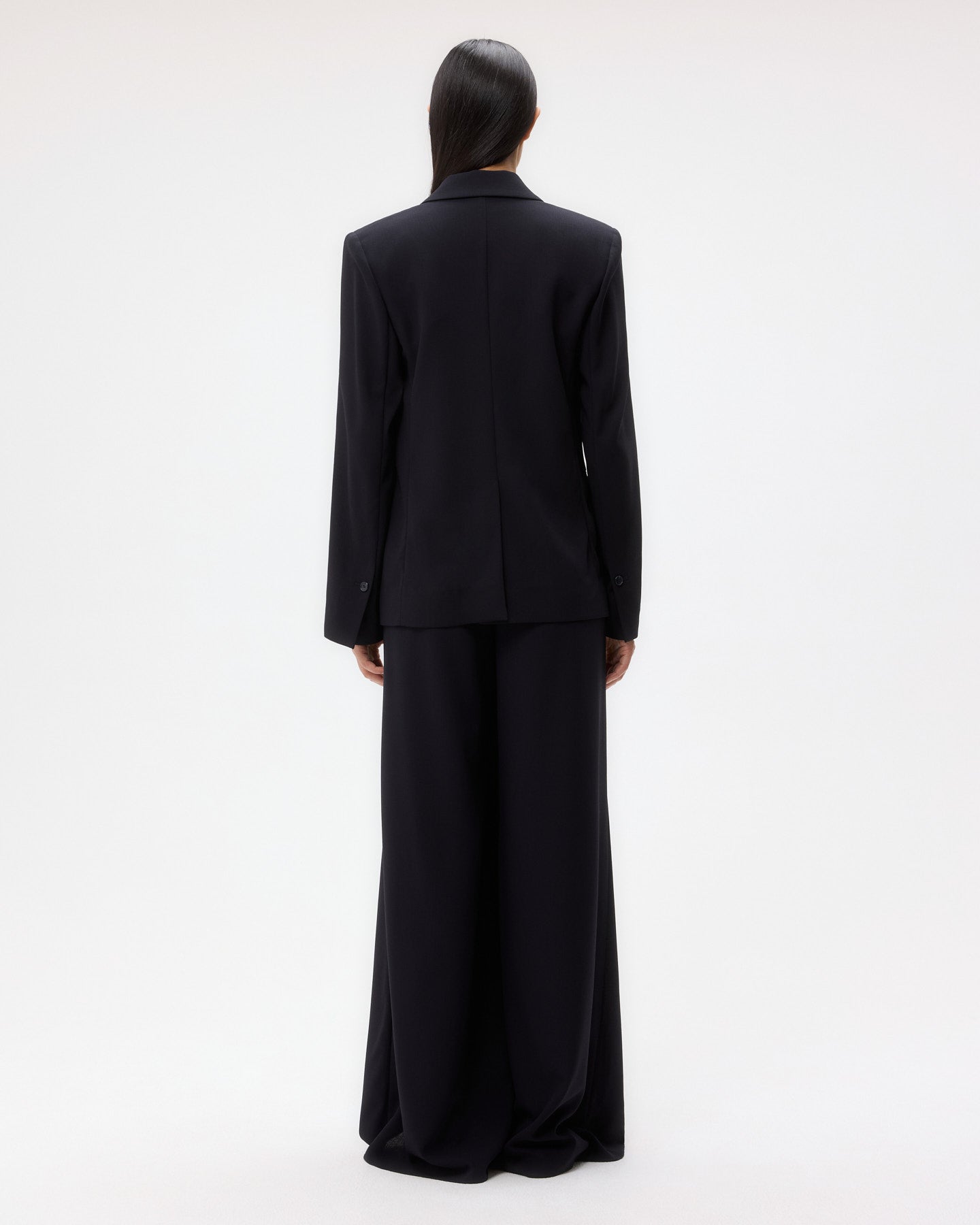 TWP Midnight Boy Blazer in Drapey Wool Crepe view 5