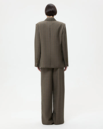 TWP Medium heather grey multi Harper Blazer in Stretch Wool view 6