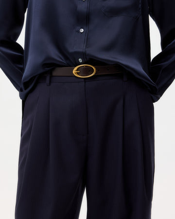TWP Midnight Sulli Pant in Micro Herringbone Suiting view 3