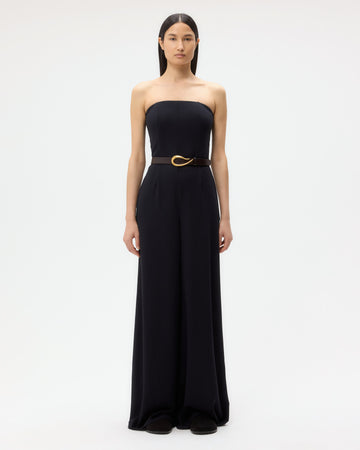 TWP Midnight Jade Jumpsuit in Drapey Wool Crepe view 1