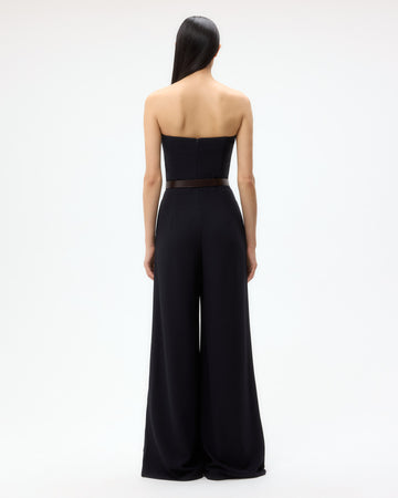 TWP Midnight Jade Jumpsuit in Drapey Wool Crepe view 5