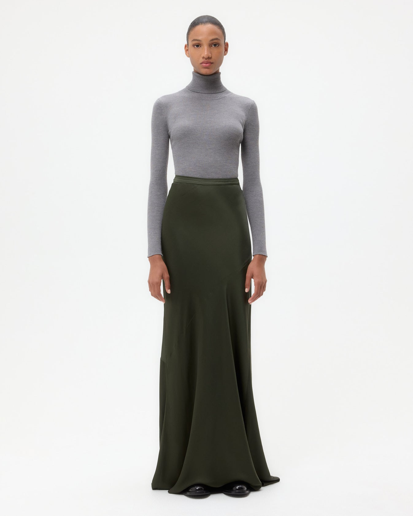 TWP Duffle bag My Endless Love Skirt in Shiny Satin view 3