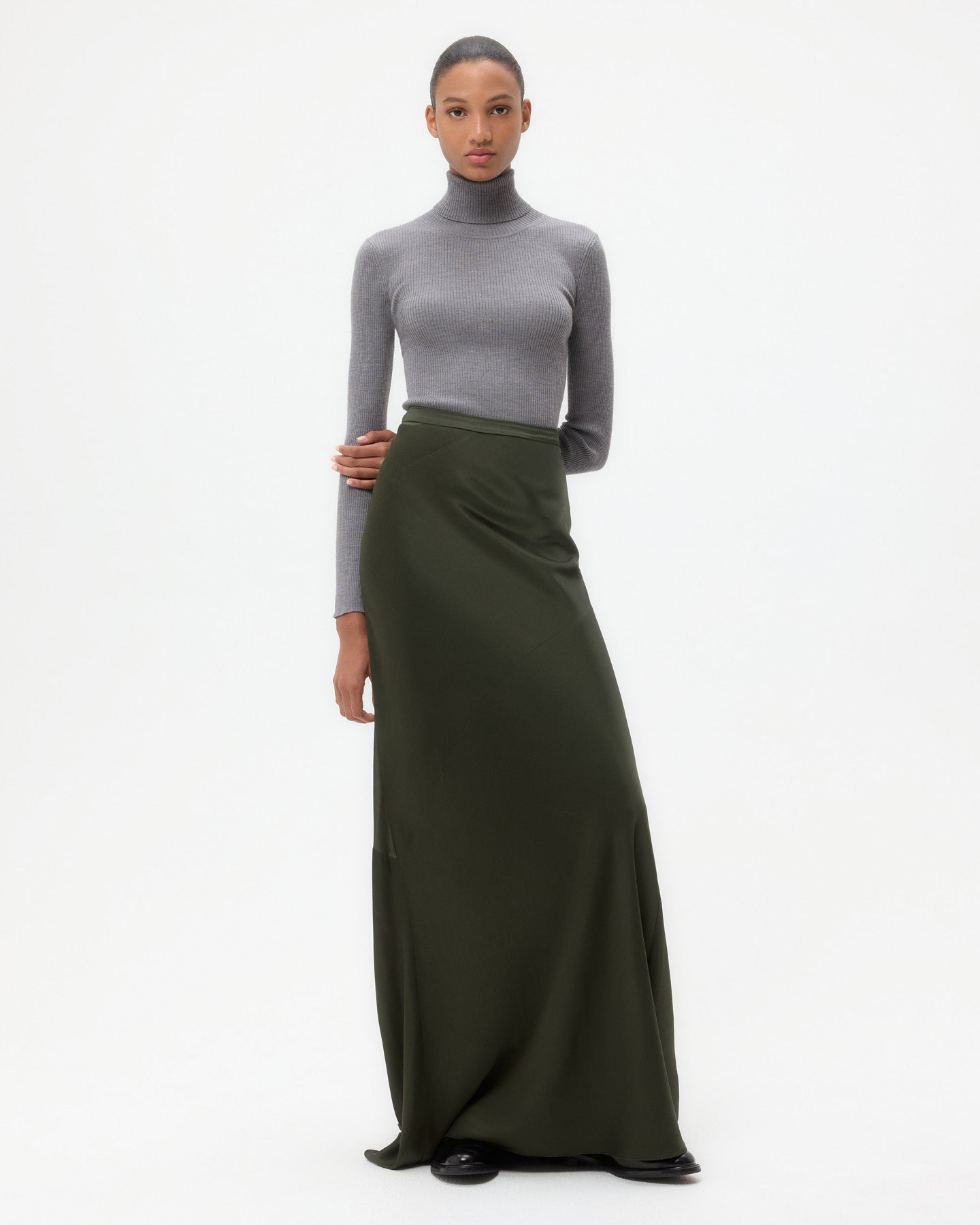 TWP Duffle bag My Endless Love Skirt in Shiny Satin view 4