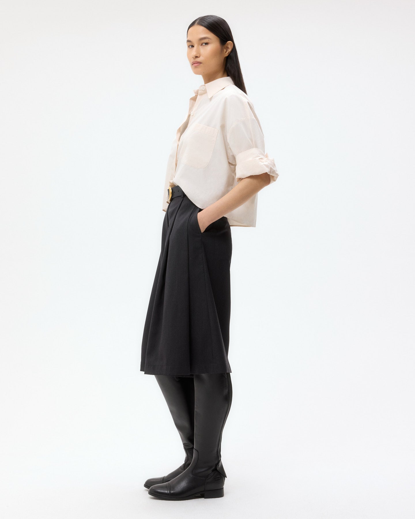 TWP Pink tint Next Ex Shirt in Superfine Cotton view 5