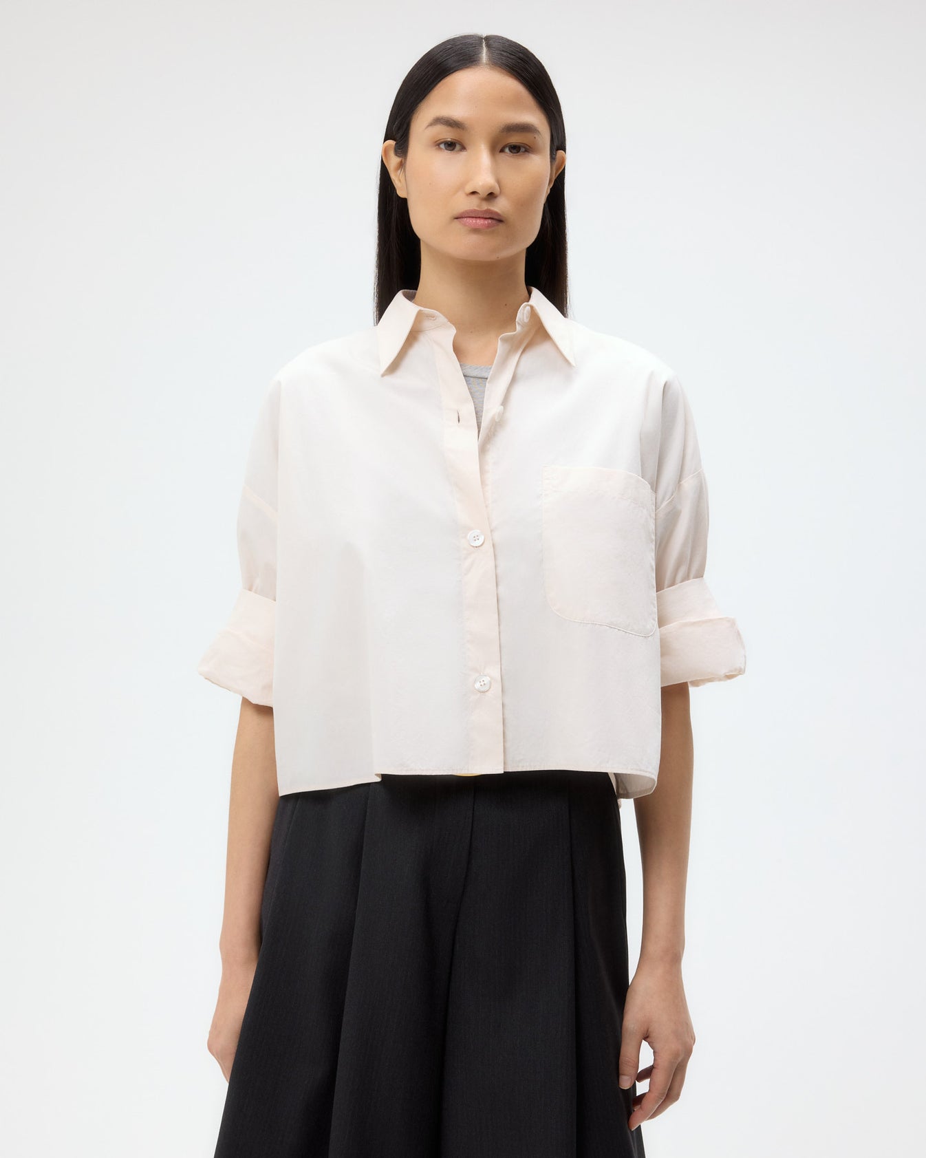 TWP Pink tint Next Ex Shirt in Superfine Cotton view 1