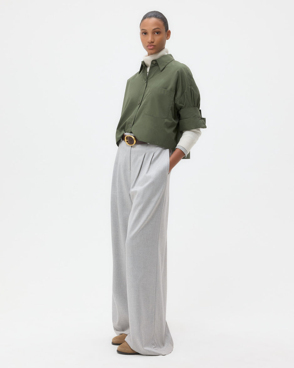 TWP Duffle bag Next Ex Shirt in Superfine Cotton view 5
